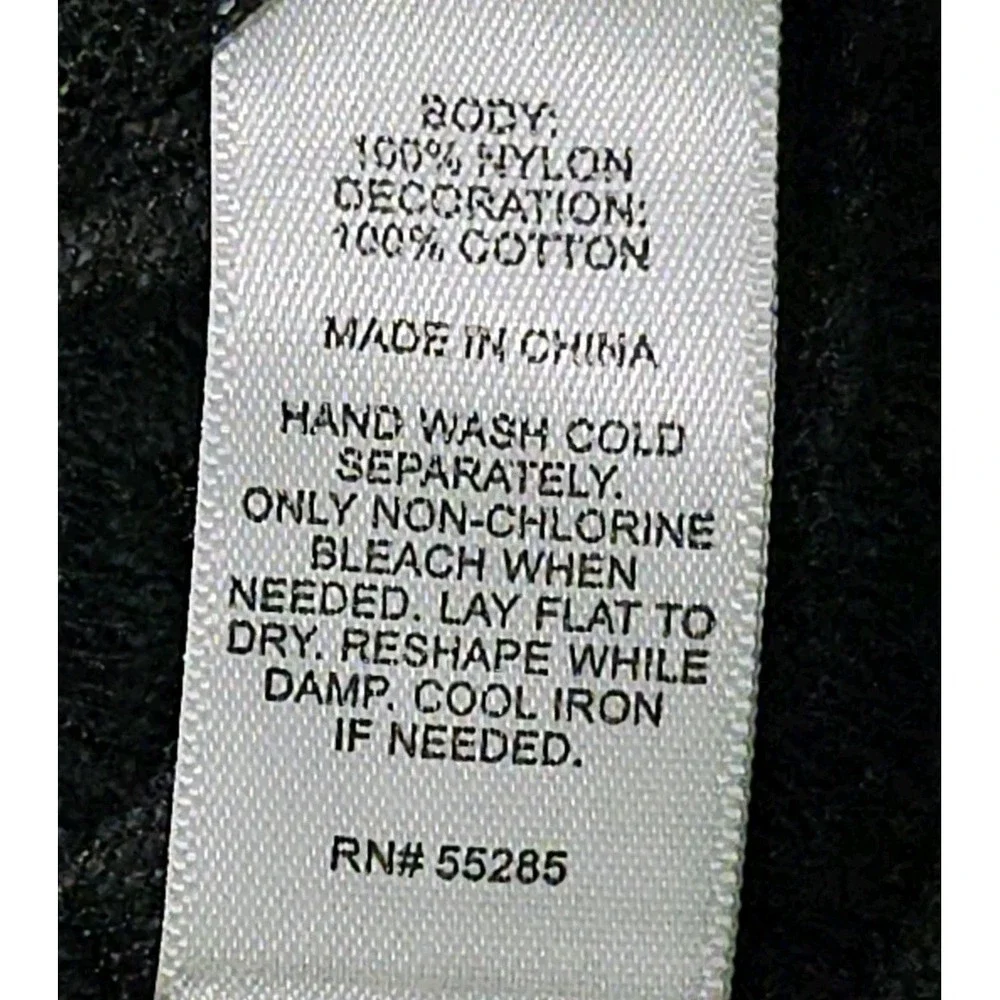 Express Black Sheer Lace Tank Top Women's Size XS Gothic Boho Embroidered Mesh - Picture 7 of 7